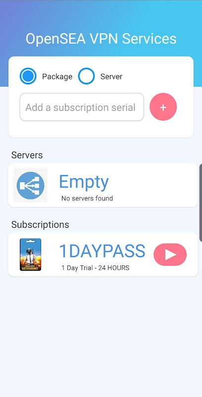 OpenSeas VPN Manager Screenshot1