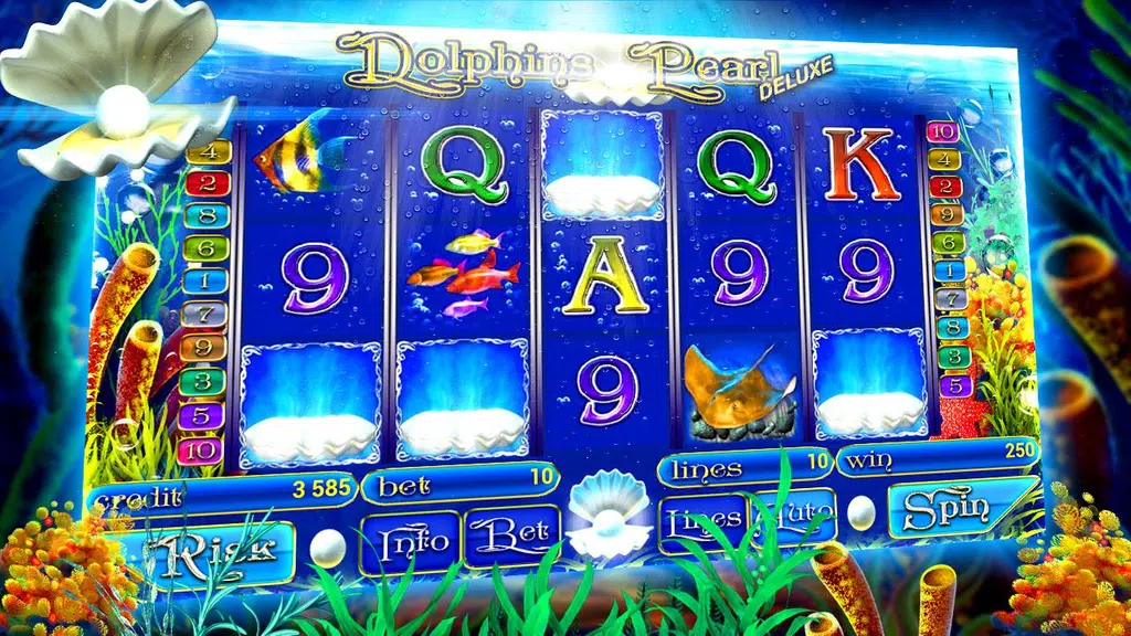 Dolphins of the pearl sea slot Screenshot3