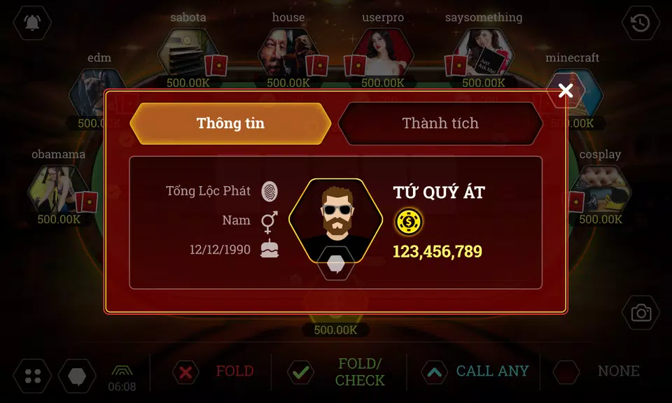 Tứ Quý Át - Game bài đổi thẻ Screenshot3