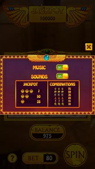 Slot Casino Rise of the Sphinx Screenshot4