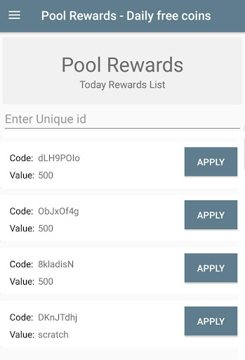 Pool Rewards - Daily Free Coins Screenshot4