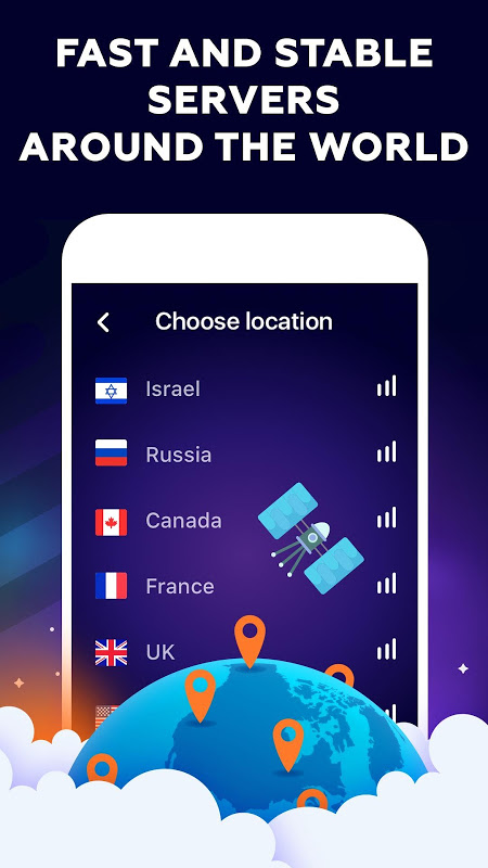 VPN for Android with Proxy Master on Turbo Speed Screenshot2