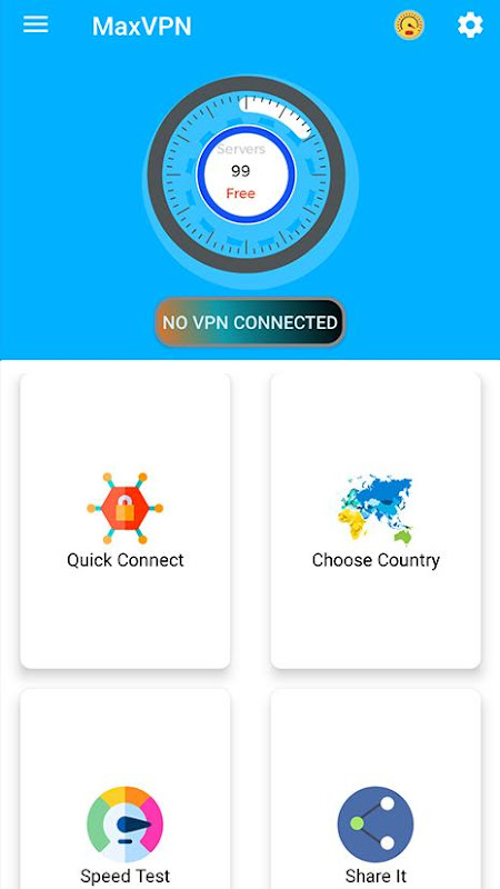 MaxVPN - Free Unlimited VPN Screenshot1