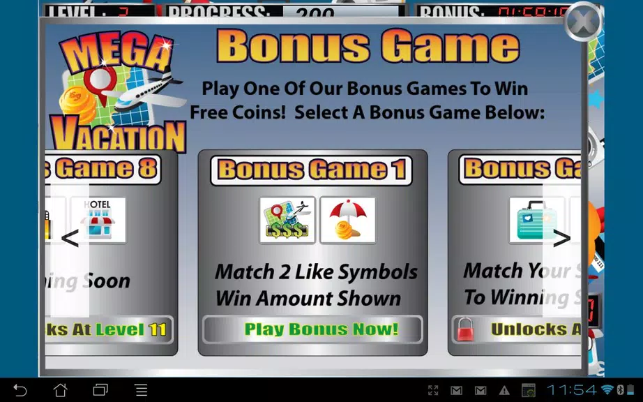 Mega Vacation Slot Machine Screenshot2