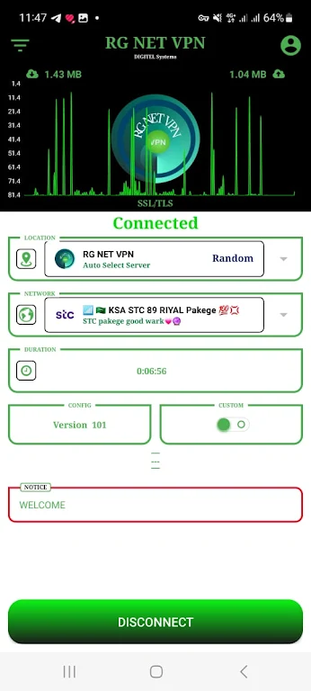 RG NET VPN Screenshot2