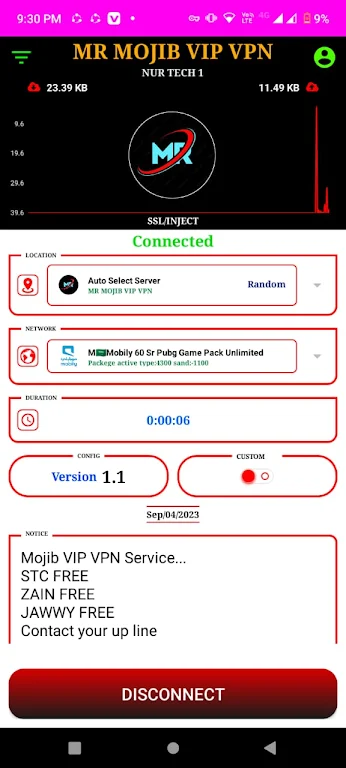 MR MOJIB VIP VPN Screenshot1