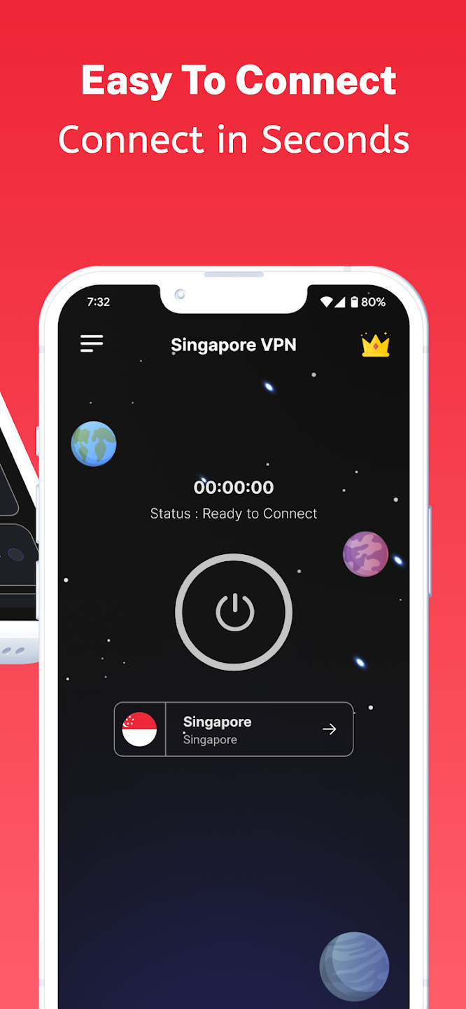 Singapore VPN - Free, Fast & Secure VPN Proxy Screenshot1