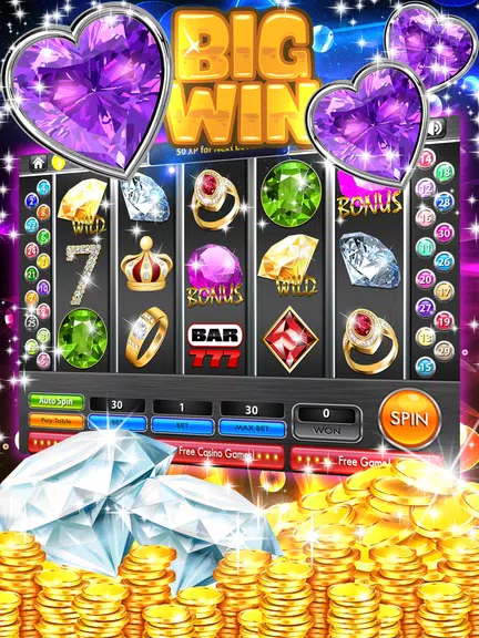 Shiny Diamond Slots – Win Black money Screenshot2