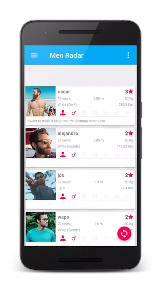 Men Radar - Free dating with single boys and men. Screenshot2