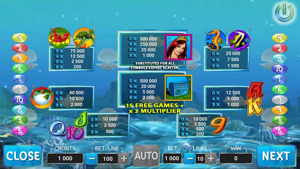 Mermaids Pearl Slot Screenshot2