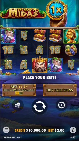 The Hand of Midas Slot Casino Screenshot2