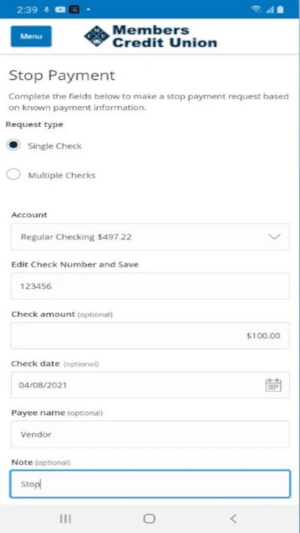 Members Credit Union Mobile Screenshot3