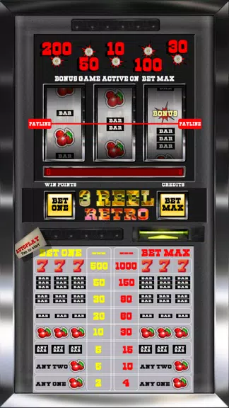 3 Reel Retro Slot Machine Screenshot2