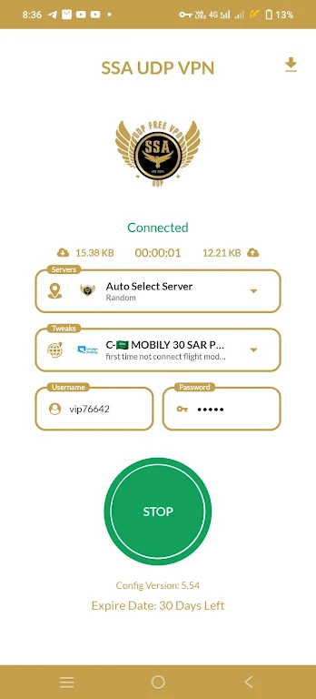 ssa udp vpn Screenshot2