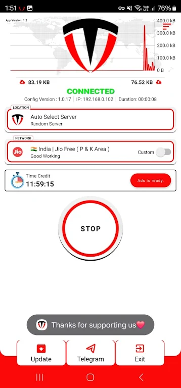 Toma VPN - Secure VPN Proxy Screenshot1