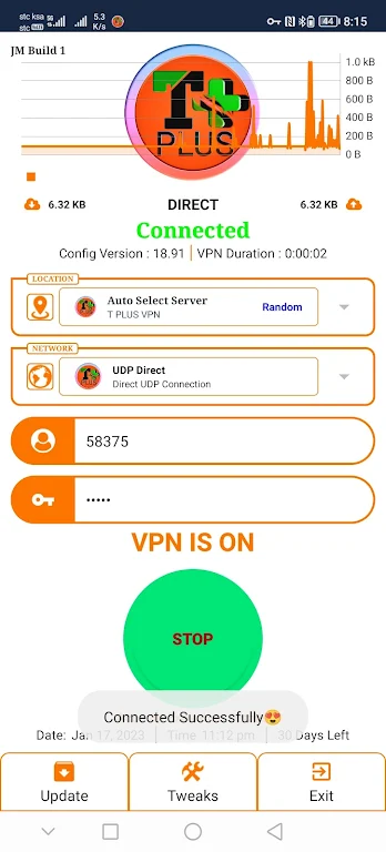 T PLUS VPN Screenshot2