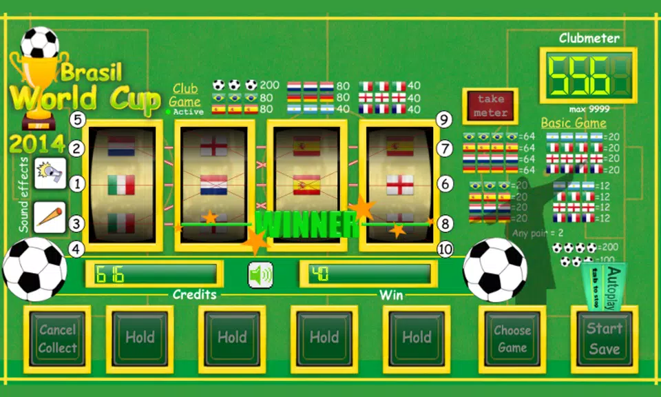 slot machine world cup 2014 Screenshot2