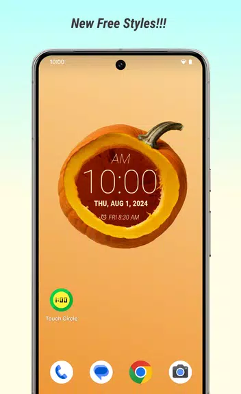 Clock Wallpaper: Touch Circle Screenshot3