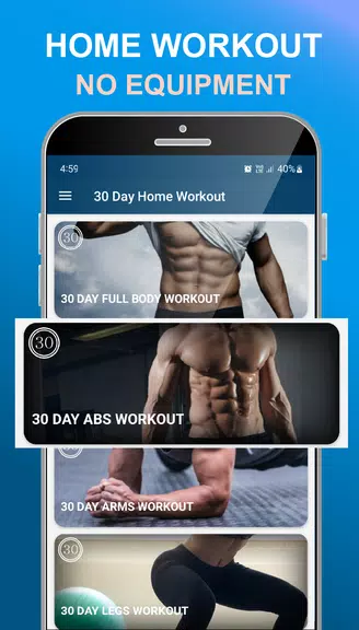 30 Day Home Workouts Screenshot1