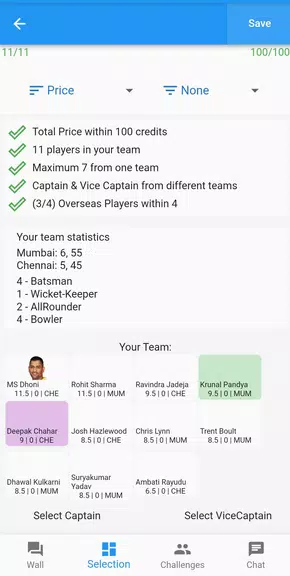 Fantasy Cricket Screenshot1