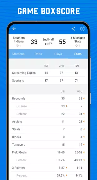 Scores App: College Basketball Screenshot4