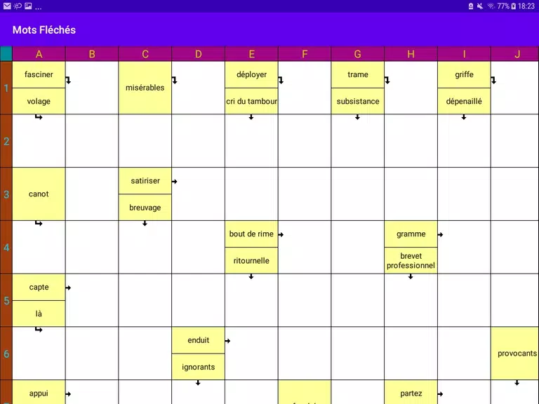 Mots Fléchés Screenshot2