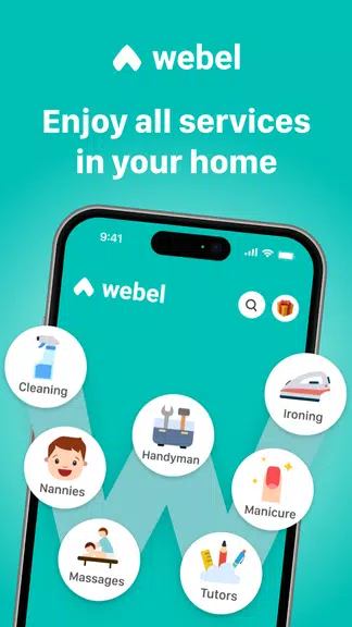 Webel: At-home services Screenshot1