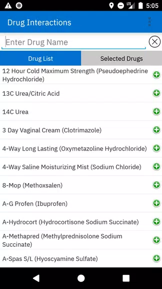 Micromedex Drug Interactions Screenshot1