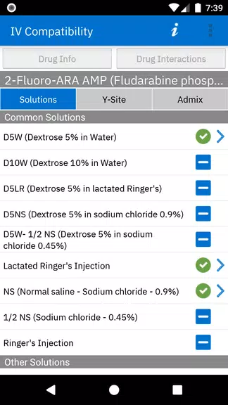 Micromedex IV Compatibility Screenshot3