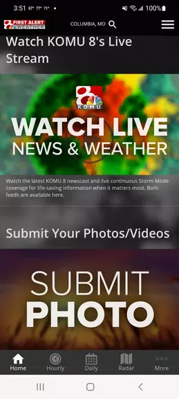 KOMU 8 Weather Screenshot2