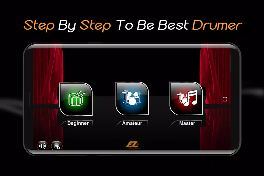 Easy Real Drums-Real Rock and jazz Drum music game Screenshot1