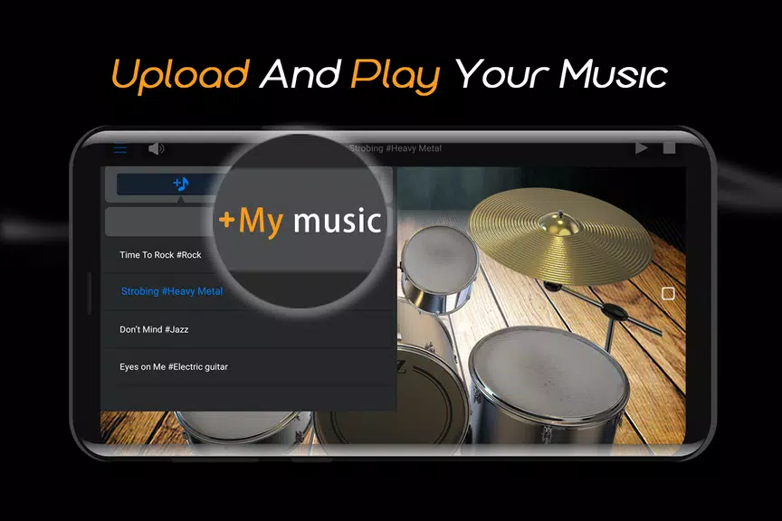 Easy Real Drums-Real Rock and jazz Drum music game Screenshot4