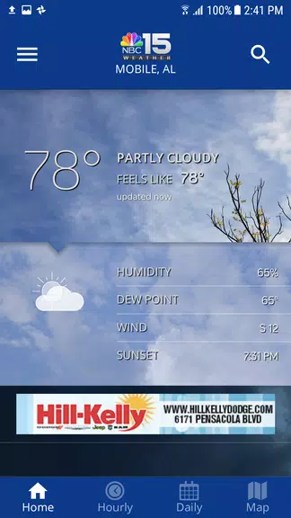 NBC 15 WPMI Weather Screenshot1