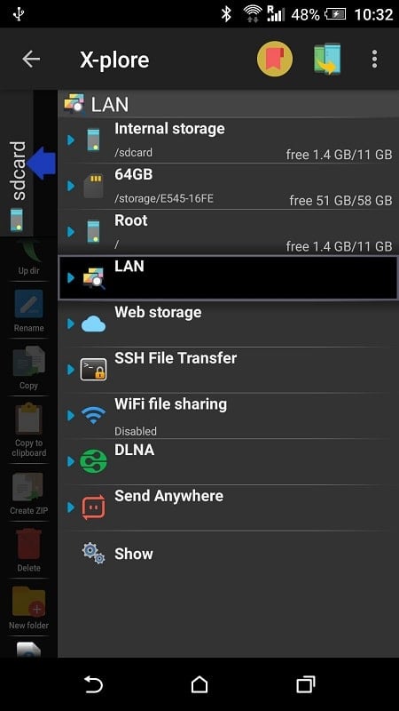 X-plore File Manager Screenshot2