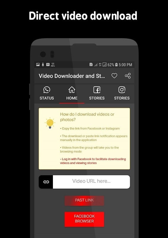 Video Downloader and Stories Screenshot2