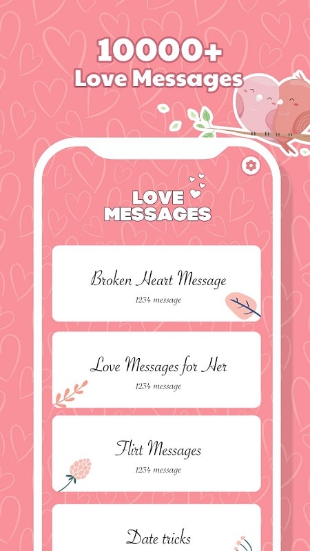 Romantic Fancy Love Messages Screenshot3