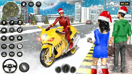 Superhero Bike Taxi Bike Games Screenshot1