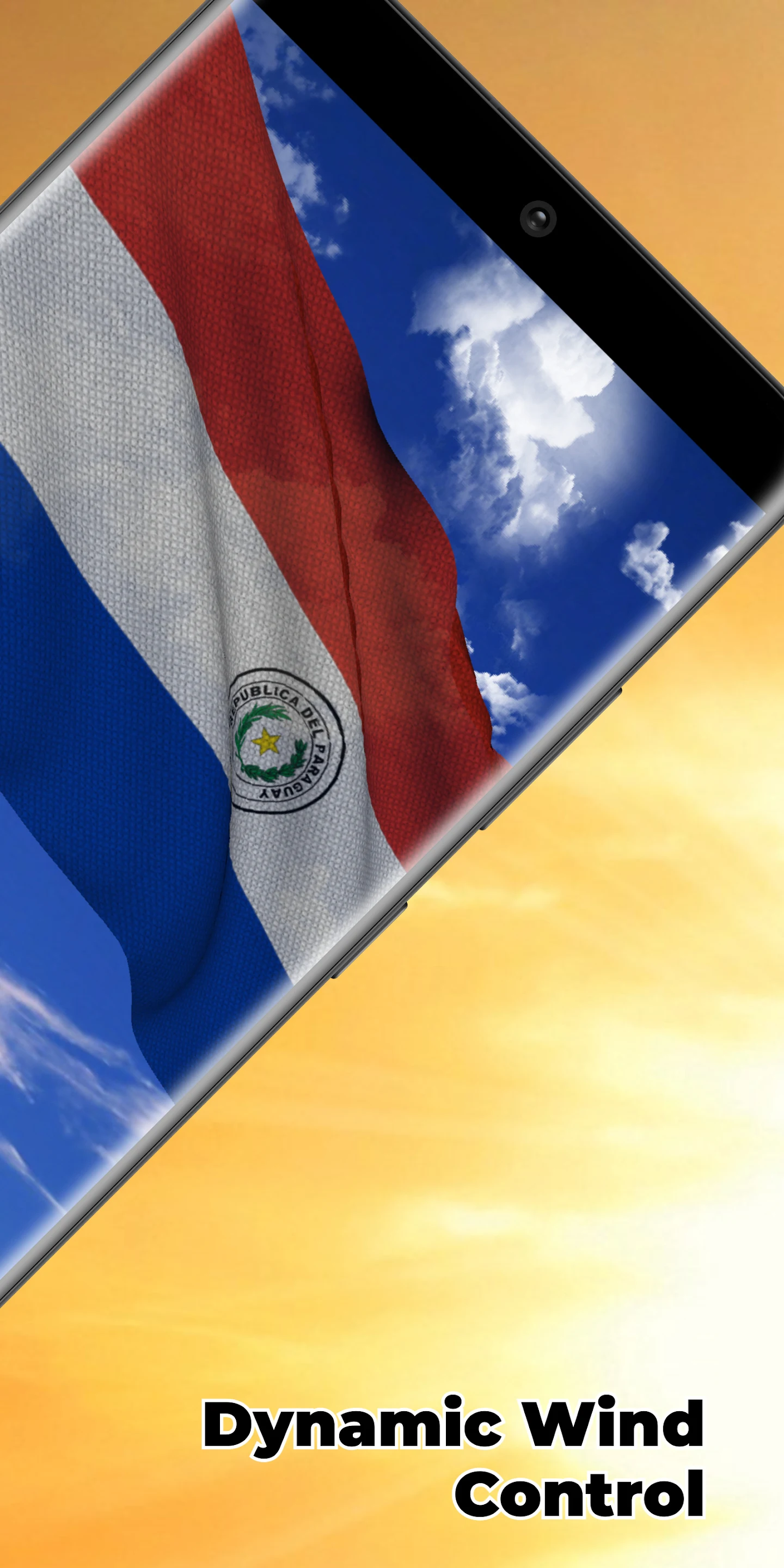 Paraguay Flag Live Wallpaper Screenshot1