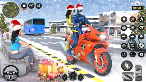 Superhero Bike Taxi Bike Games Screenshot4