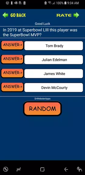 Trivia & Schedule Patriots Fan Screenshot2