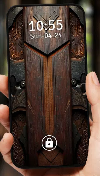 Vintage Door Lock Screen Screenshot4