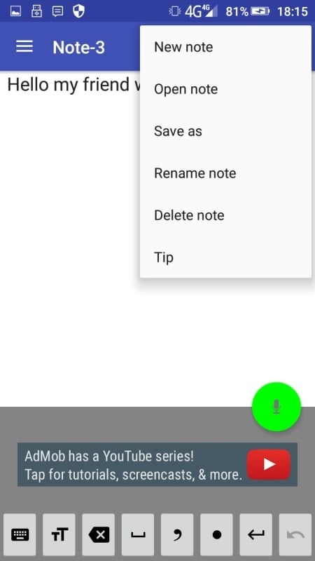 Voice Notebook speech to text Screenshot1