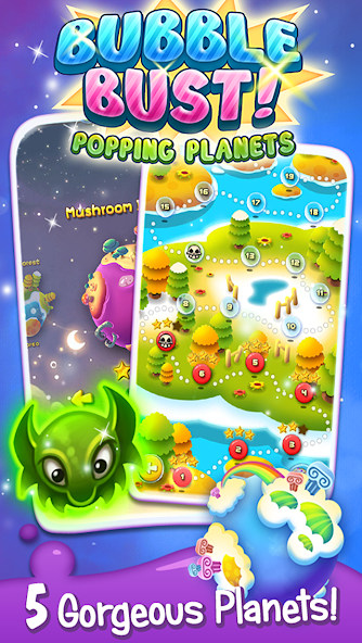 Bubble Bust! - Popping Planets Screenshot3