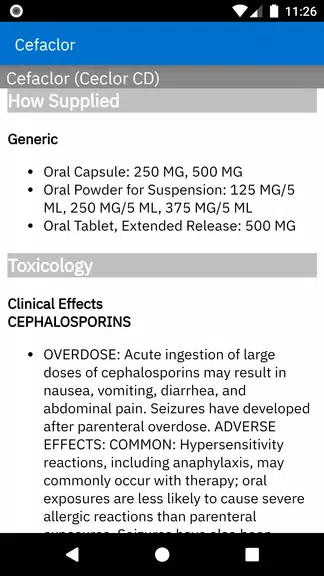 Micromedex Drug Reference Screenshot4