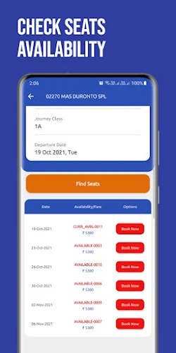 Train Ticket Booking App Screenshot1