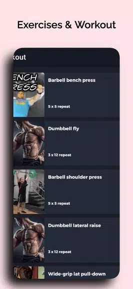 GYM Workouts: Build Muscle Screenshot3