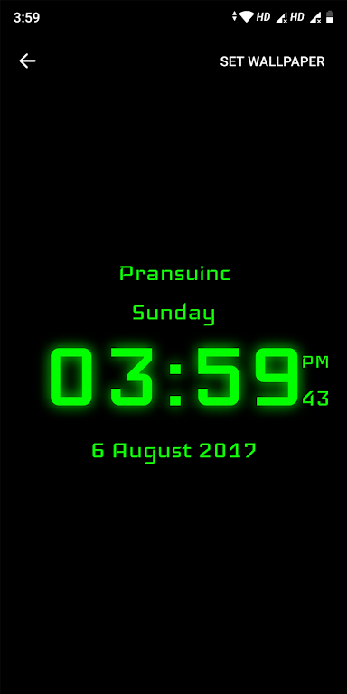 Digital Clock Screenshot2