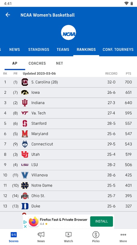 CBS Sports App: Scores & News Screenshot3