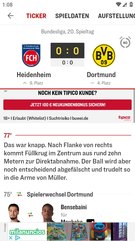 kicker Fußball News Screenshot2