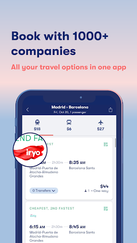 Omio: Train and bus travel app Screenshot3